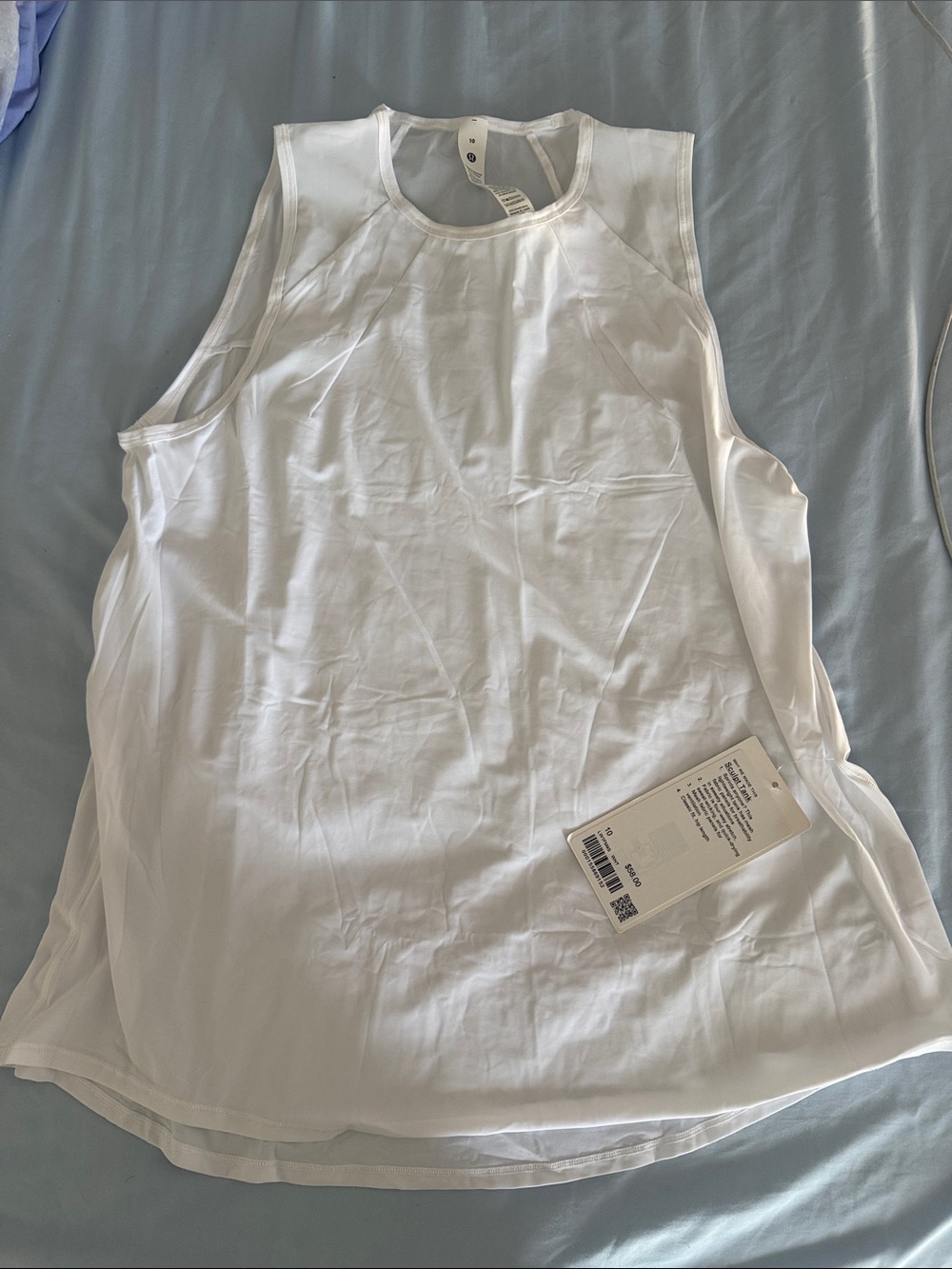 lululemon athletica White Lightweight Sleeveless Tank